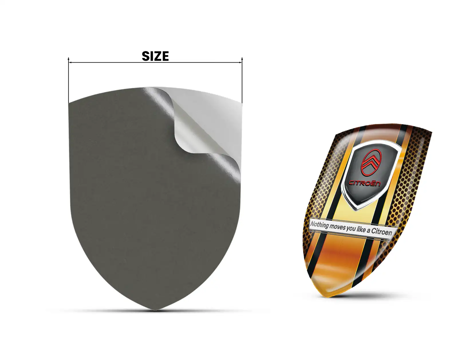 Citroen Vinyl Logoaufkleber Pro Max Langlebig Stilvoll Design